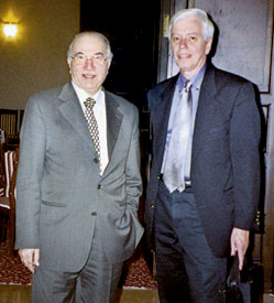 IRAQ: John Kincaid (right) with Madhat al-Mahmood, chief justice of Iraq