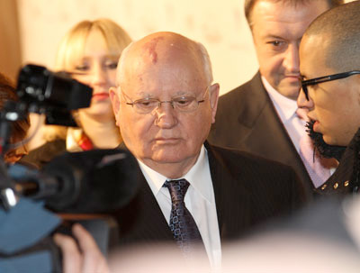 Mikhail Gorbachev, “a towering international figure who played a courageous and pivotal role in transforming our world.”
