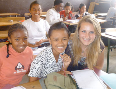 Krissy Schultz ’13 at Lycée Andohalo