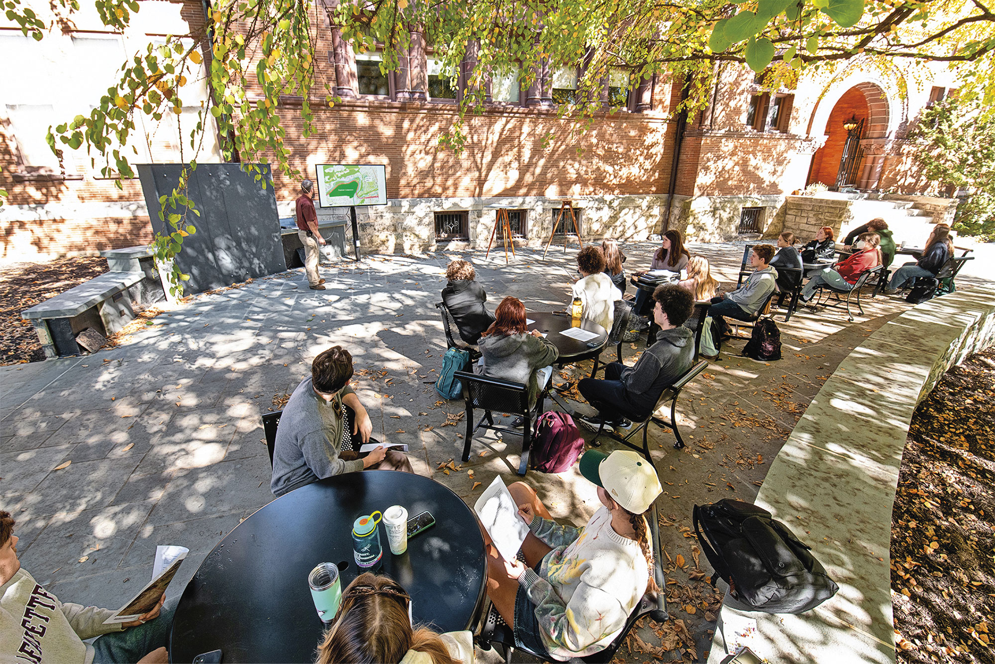 Van Wickle’s outdoor  classroom