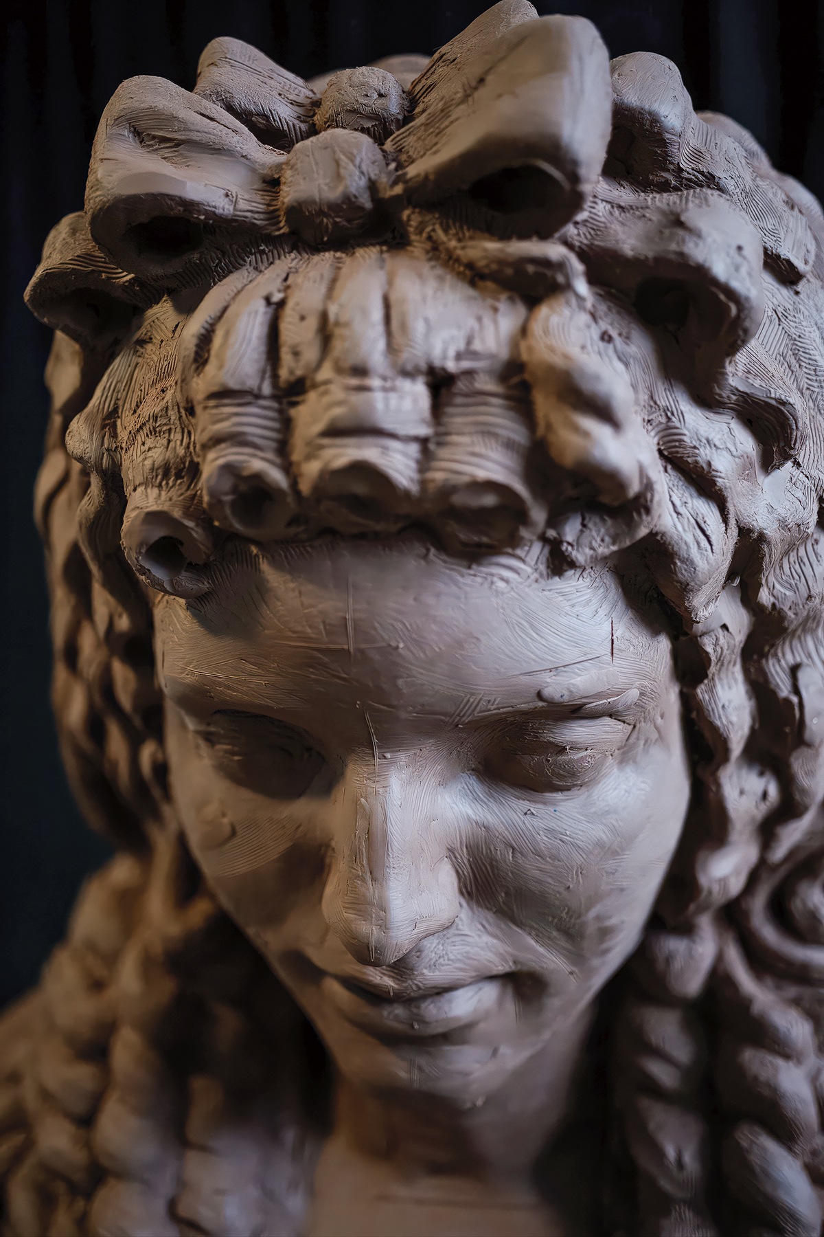 Artist Audrey Flack’s bronze sculpture of Marie Adrienne Françoise de Noailles